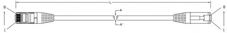 Hyperline PC-LPM-SFTP-RJ45-RJ45-C5e-0.5M-LSZH-RD Патч-корд SF/UTP, экранированный, Cat.5e (100% Fluke Component Tested), LSZH, 0.5 м, красный - фото 4