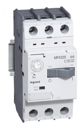 LEGRAND 417306 Автоматический выключатель для защиты двигателей MPX3 T32S2, 5A 100kA