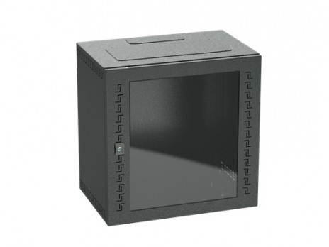 DKC / ДКС R5STI0940GSB (Заказная) Шкаф телекоммуникационный навесной, 9 U (500х600х400) дверь стекло, цвет черный RAL9005