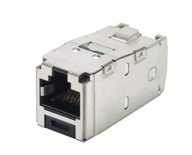 PANDUIT CJS6X88TGY Универсальный модуль Mini-Com®, медный, экранированный, категория 6A, 8-позиционный, 8-проводной (8P8C), тип TG