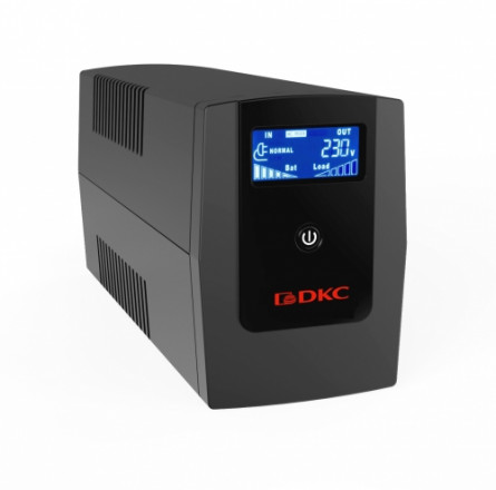 DKC / ДКС INFOLCD1200I Линейно-интерактивный ИБП, Info, 1200VA/720W, 4xIEC C13, USB + RJ45, LCD, 2x7Aч