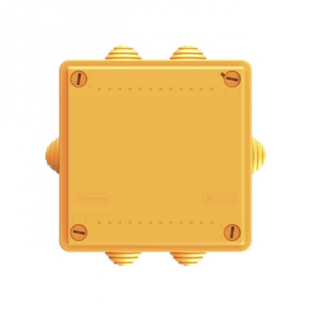 DKC / ДКС FSB11510 Коробка ответвительная FS с кабельными вводами и клеммниками, номинально 100х100х50мм, 6 вводов, max ф25мм, 5р, 450V, 20A, 10мм.кв, термопласт, IP55, RAL 2003 - фото 4