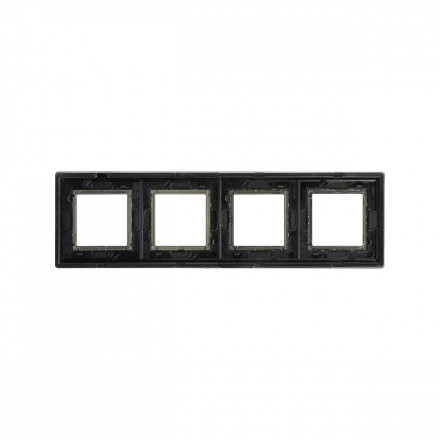 DKC / ДКС 4402838 Рамка из алюминия, черная, 8 модулей, Avanti - фото 3