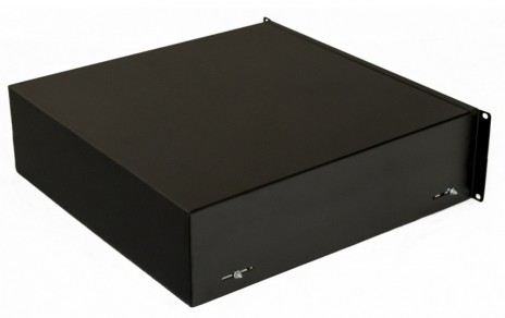 Hyperline TDR3-3U-360-RAL9004 Полка (ящик) для документов с замком, 3U, 133х483х360мм (ВхШхГ), цвет черный (RAL 9004) - фото 4
