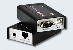 ATEN CE100-AT-G Удлинитель, KVM, USB, VGA, 100, м., 1xUTP, макс.разр.1920х1200/1280x1024, 60Hz, 30м/100м, HD-DB15+USB, A/USB, B, DC, 5V