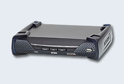 ATEN KE8950R-AX-G Удлинитель-приемник, KVM, USB, HDMI+AUDIO+RS232, 100м., UTP/10км., SM, точка-точка/неогранич., в, пределах, LAN, 1xUTP/2xОптич.волокна, SFP(LC);GbE, (TCP/IP;IGMP), макс.разр.3840x2160, 30Hz, 4:4:4, HDMI+4xUSB, A+2xMINIJACK+DB9+SFP, DC