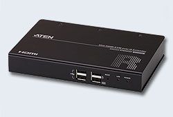 ATEN KE8900SR-AX-G Удлинитель-приемник, KVM, USB, HDMI+RS232, 100, м., точка-точка/неогранич., в, пределах, LAN, GbE, (TCP/IP;IGMP), макс.разр.1920x1200, 60Hz, HDMI+4xUSB, A+DB9, DC, 5V, (Virtual, Media)