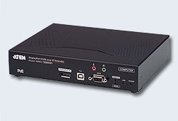 ATEN KE9952T-AX Удлинитель-передатчик, KVM, USB, DP+AUDIO+RS232, 100м., UTP/10км., SM, точка-точка/неогранич., в, пределах, LAN, 1xUTP/2xОптич.волокна, SFP(LC);GbE, (TCP/IP;IGMP), макс.разр.3840x2160, 30Hz, 4:4:4, 2xDP+2xUSB, A+USB