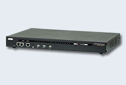 ATEN SN0116CO-AX-G Устройство, удаленного, управления, RS232, 16, портов, RJ45, TCP/IP, без, шнуров, (двойное, питание;автоопределение, типа, подкл., устройств, DCE/DTE)