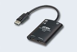 ATEN VS92DP-AT Разветвитель, электрон., DisplayPort, 1>, 2, устройства, 3, м.(макс.разр.до, 3840x2160, 60Гц/30Гц(4:4:4), 8, бит, один, выход/два, выхода, (режим, MST/SST)), F, без, шнуров, USB, power, (max, data, rate, 21.6, гбит/с;DP, 1.2/HDCP1.3)
