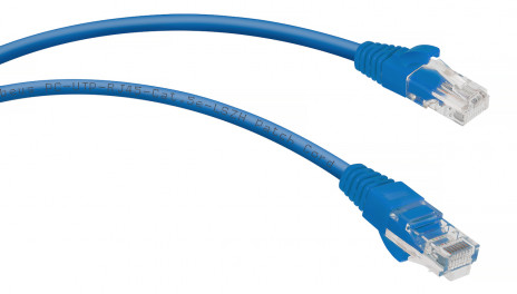 Cabeus PC-UTP-RJ45-Cat.5e-0.15m-BL-LSZH Патч-корд U/UTP, категория 5е, 2xRJ45/8p8c, неэкранированный, синий, LSZH, 0.15м