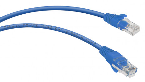Cabeus PC-UTP-RJ45-Cat.6-0.3m-BL Патч-корд U/UTP, категория 6, 2xRJ45/8p8c, неэкранированный, синий, PVC, 0.3м