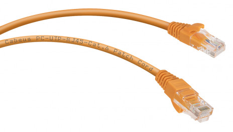 Cabeus PC-UTP-RJ45-Cat.6-0.3m-OR Патч-корд U/UTP, категория 6, 2xRJ45/8p8c, неэкранированный, оранжевый, PVC, 0.3м