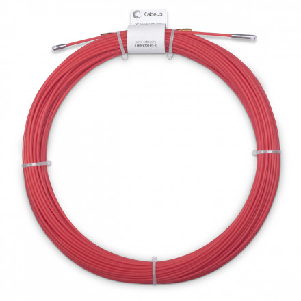 Cabeus Pull-S-3,5-25m Устройство для протяжки кабеля мини УЗК в бухте, 25м (стальной пруток в полиэтиленовой оболочке, диаметр 3,5 мм)