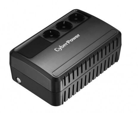CyberPower BU600E Линейно-интерактивный ИБП, аппрокс синус, 600ВА/350Вт, USB (3 Schuko) (12В /5Ач х 1) - фото 2
