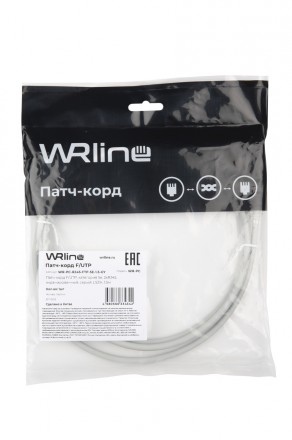 WRline WR-PC-RJ45-FTP-5E-1.5-GY Патч-корд F/UTP, категория 5е, 2xRJ45, экранированный, серый, LSZH, 1.5м - фото 5