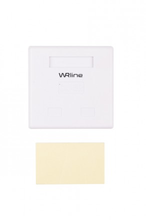 WRline WR-WS-8P8C-C5E-SH-2 Розетка компьютерная RJ-45, категория 5e, экранированная, двойная, внешняя, Dual IDC, цвет белый - фото 3