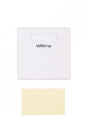 WRline WR-WS-8P8C-C5E-2 Розетка компьютерная RJ-45, категория 5e, неэкранированная, двойная, внешняя, Dual IDC, цвет белый - фото 3
