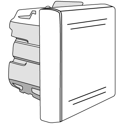DKC / ДКС 45031 (Заказная) Выключатель 1-клавишный, 2М, 16А, 250В, IP20, серый, VIVA - фото 2
