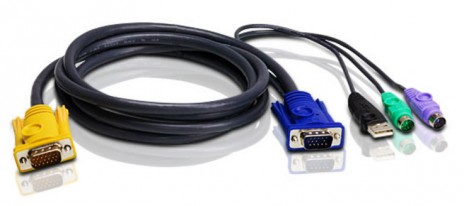 ATEN 2L-5301UP Кабель/шнур, монитор+клав.+мышь USB/PS2