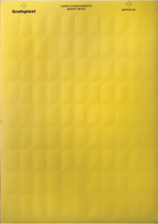 DKC / ДКС SITFP0960Y (Заказная) Табличка маркировочная 9х60мм, 660шт (10 листов А4), полиэстер, -40°C + 150°C, желтая