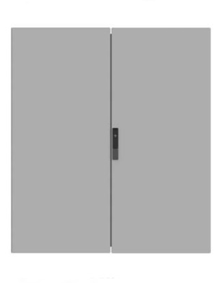 DKC / ДКС R5CPE22101 Дверь сплошная, 2200x1000мм (ВхШ), двустворчатая, для шкафов серий DAE/CQE, IP65, цвет серый RAL 7035