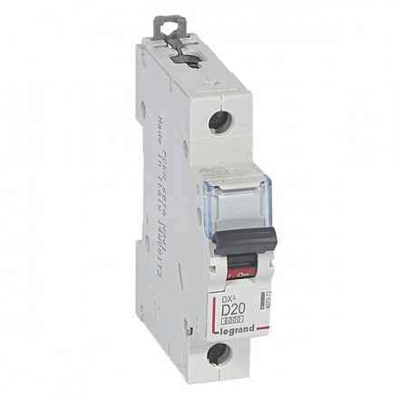 Выключатели автоматические с термомагнитным расцепителем на ток от 0,5 до 63 А однополюсные LEGRAND серии DX3