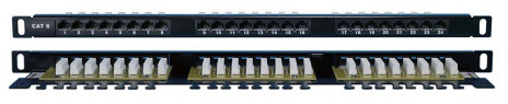 Патч-панели 19" высокой плотности категории 6 неэкранированные Hyperline серии PPHD-19-XX-8P8C-C6-110D - фото 2