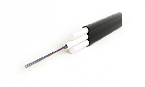 Hyperline FO-STF-OUT-50-8-PE-BK Кабель волоконно-оптический 50/125 (OM2) многомодовый, плоский, 8 волокон, со стеклопласт. прутками, волокна в оптическом модуле с гидрофобным гелем (loose tube), для внешней прокладки, 1.4кН, PE, -50°С - +70°С, черный