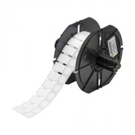 BRADY brd710782 Этикетки, нейлоновая ткань белая, прямоугольные 22.86 мм х 12.70 мм, круглые диаметр 12.7мм, M71-126-499 (500шт.)