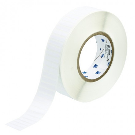 BRADY brd30508 THT-43-423-10 этикетки, материал В-423, белый глянцевый полиэстер, размер 31.75х6.35мм, 10 000 шт. в рул.