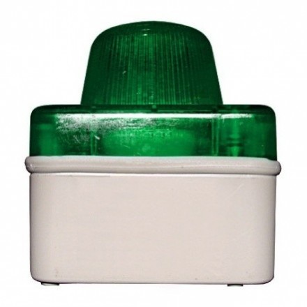 DKC / ДКС 59602 (Заказная) Сигнальная световая арматура, 79.5х63.5х95мм (ВхШхГ), АВС-пластик, IP54, цвет зеленый