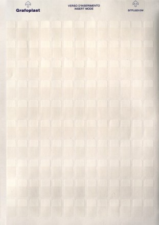 DKC / ДКС SITFL03812W Табличка самоламинирующаяся 38х12мм, поле для надписи 12х12мм, 910шт (10 листов А4), полиэстер,-40°C + 150°C, белая