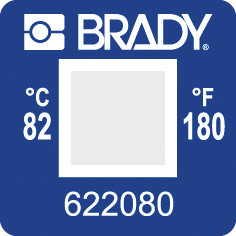 BRADY brd622080 TIL-1-82C/180F Этикетка - индикатор температур (1упак/60 шт.)