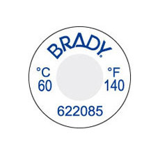 BRADY brd622085 TIL-1-60C/140F-DIA Этикетка - индикатор температур (1упак/60 шт.), диаметр 13мм