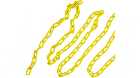 BRADY gws278271 Полиэтиленовая цепь для заграждения Bradylink, желтая, 25 м, 2,7 кг