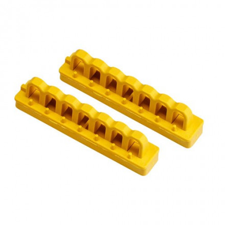 BRADY gws51264 Держатель для блокирующих штанг (7 отверстий для замков), цвет желтый (2 шт/упак.)