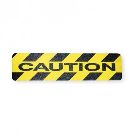BRADY gws78160 Ленты антискольжения/вырубленные накладки для обозначения опасных мест, легенда "Caution", 15 см*60 см, 24 накладки.