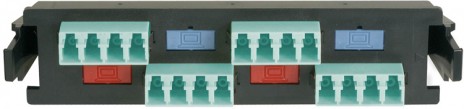 Siemon RIC-F-LCQ16-01C-SALE Quick-Pack Панель с 4 LC quadro адаптерами, 16 волокон, многомод, цвет адаптеров аква (для RIC3, SWIC3, FCP3) (РАСПРОДАЖА)