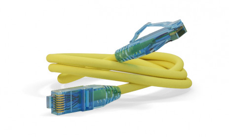 Hyperline PC-LPM-UTP-RJ45-RJ45-C6-0.5M-LSZH-YL Патч-корд U/UTP, Cat.6 (100% Fluke Component Tested), LSZH, 0.5 м, желтый