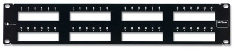Siemon MX-PNL-48-SALE Панель 2U в 19'' стойку на 48 модулей Max-серии (MX5-F01B,MX5-F02B, MX5-F25B,MX6-F01B,MX6-F02B,MX6-F25B), черная (РАСПРОДАЖА)