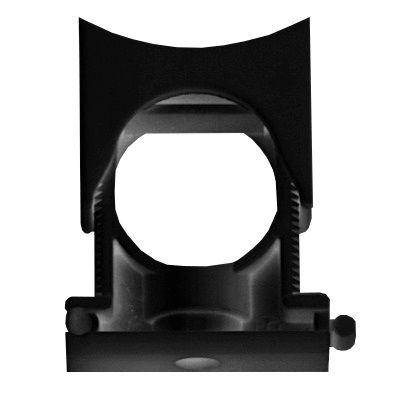 DKC / ДКС PASW3648N Держатель с крышкой для крепления гофрированных труб, ф36-48мм, полиамид (PA6), цвет чёрный