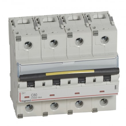 LEGRAND 409362 Автоматический выключатель, серия DX3, С80A, 16kA, 4-полюсный