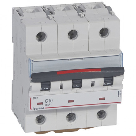 LEGRAND 410021 Автоматический выключатель, серия DX3, C16A, 36кА, 3-полюсный