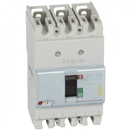 LEGRAND 420004 Автоматический выключатель с термомагнитным расцепителем, серия DPX3 160, 80A, 16kA, 3-полюсный