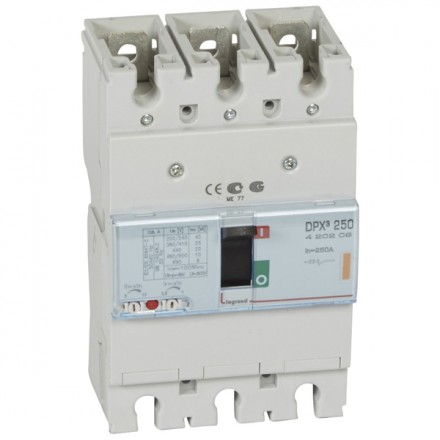 LEGRAND 420209 Автоматический выключатель с термомагнитным расцепителем, серия DPX3 250, 250A, 25kA, 3-полюсный