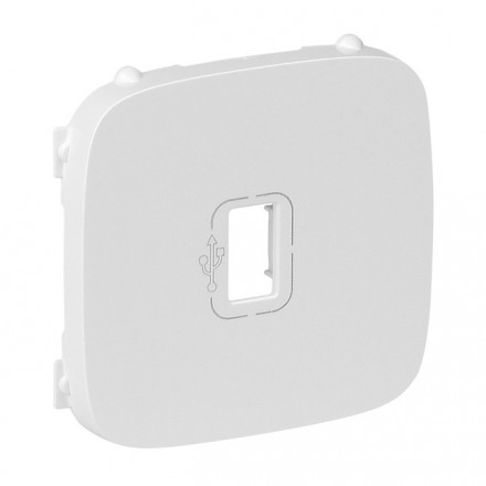 LEGRAND 754755 Лицевая панель для розетки USB 753082, белая, Valena Allure
