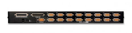 ATEN CS1716A-AT-G KVM Переключатель, электрон,1 user PS2/USB+VGA =>16 cpu PS2/USB+VGA, со шнурами USB 2х1,8м,, 2048x1536, 1U 19", исп,спец,шнуры, OSD, каскад 512 - фото 2