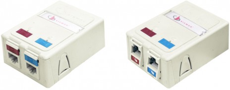 Siemon MX-SMZ2-80 Корпус на 2 порта для модулей Z-MAX, MAX, TERA, 2 портовой мультимедийной рамки, duplex LC адаптера, цвет светлой слоновой кости