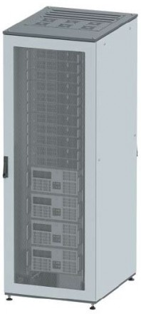 DKC / ДКС R5IT4266PF (Заказная) Напольный шкаф 42U 2000х600х600мм (ВхШхГ), две перфорированые двери, крыша укомплектована вводом и заглушками, серый
